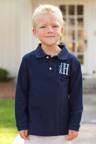 Boy's Navy Long  Sleeve